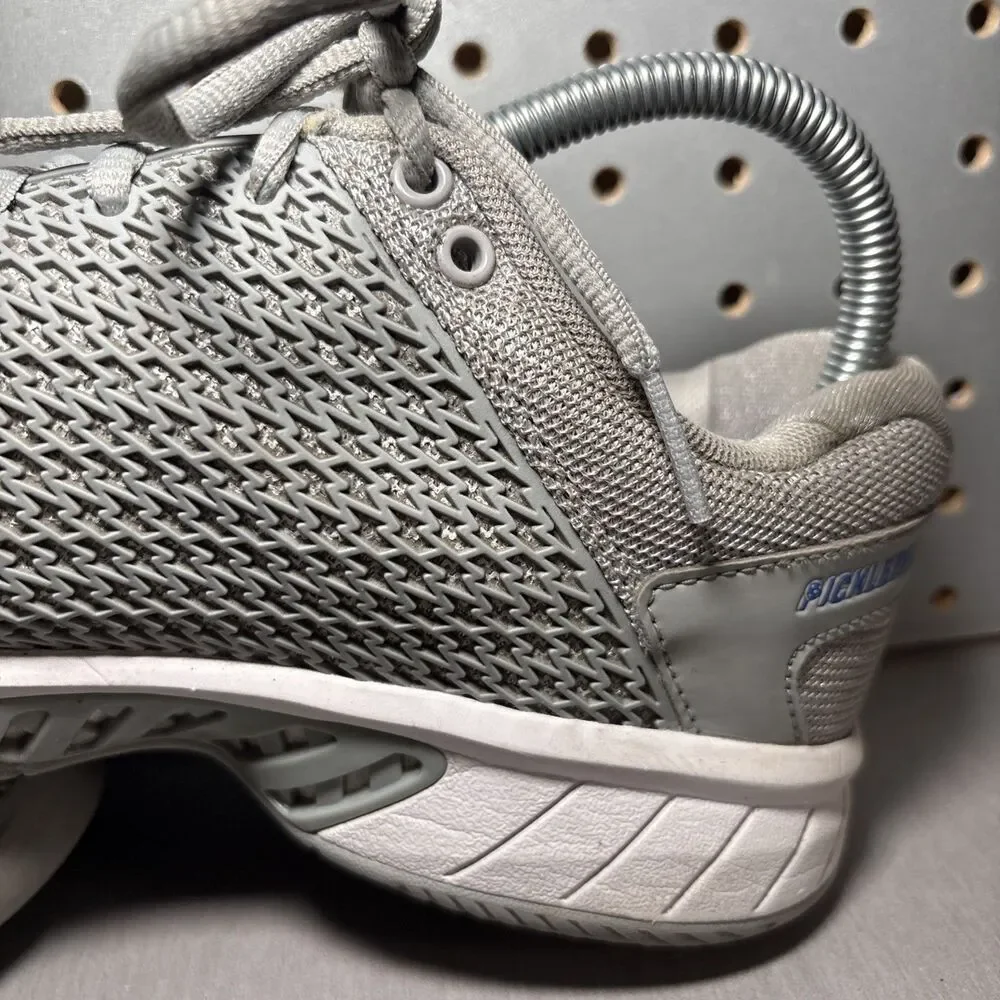 K Swiss Express Light Pickleball Shoes Womens US 7.5 Gray Grey White Tennis Low - Picture 10 of 14